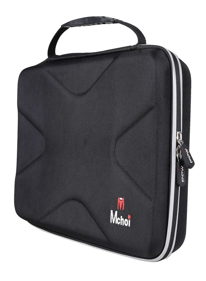 Mchoi Hard EVA Travel Case for DR. J 12.5"/ for DBPOWER 11.5" 12"/ for Megatek 12.5“/ for HDJUNTUNKOR 12"/ for SQQBZZ 11.5"/ for ieGeek 11.5"/ for WONNIE 12" Portable DVD Player, Case Only, Grey - Image 4