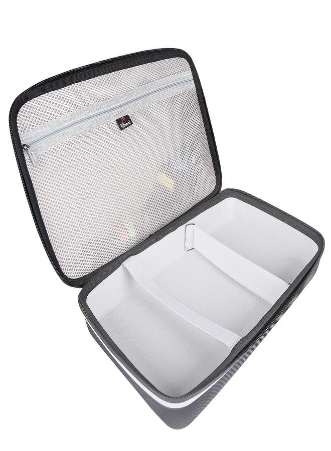 Mchoi Hard EVA Travel Case for DR. J 12.5"/ for DBPOWER 11.5" 12"/ for Megatek 12.5“/ for HDJUNTUNKOR 12"/ for SQQBZZ 11.5"/ for ieGeek 11.5"/ for WONNIE 12" Portable DVD Player, Case Only, Grey - Image 3