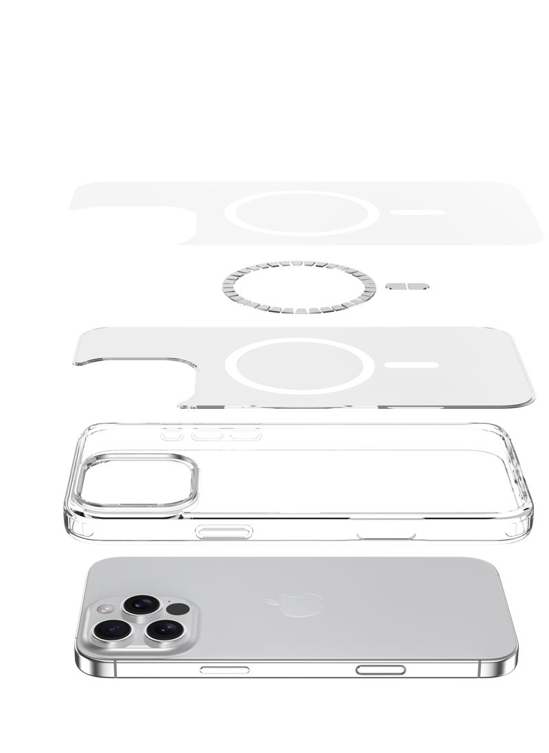 Devia iPhone 16 Pro Max MagSafe Case Magnetic Case 1.2m Drop Test Certified; Made of high quality TPU+PC materials with built-in magnet to ensure precise alignment with the phone