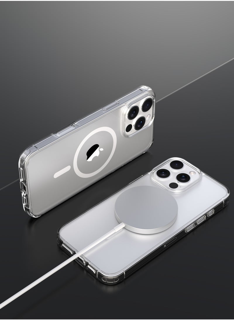 Devia iPhone 16 Pro Max MagSafe Case Magnetic Case 1.2m Drop Test Certified; Made of high quality TPU+PC materials with built-in magnet to ensure precise alignment with the phone