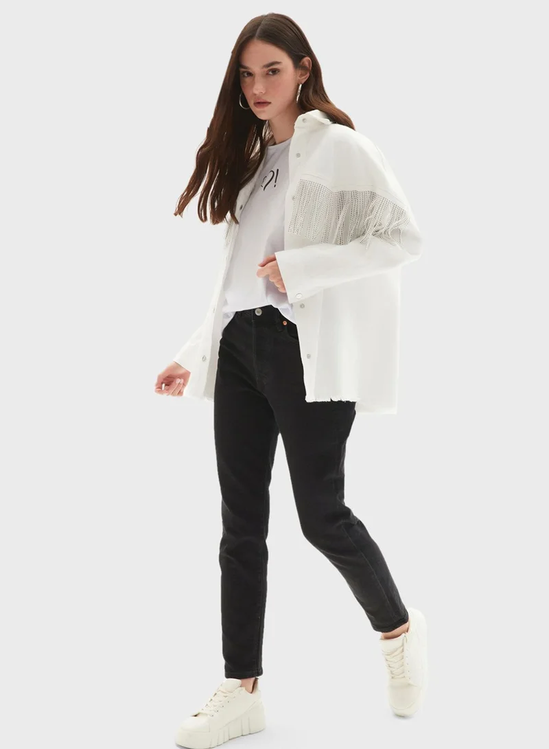 JUNE Boyfriend High Waist Jacket