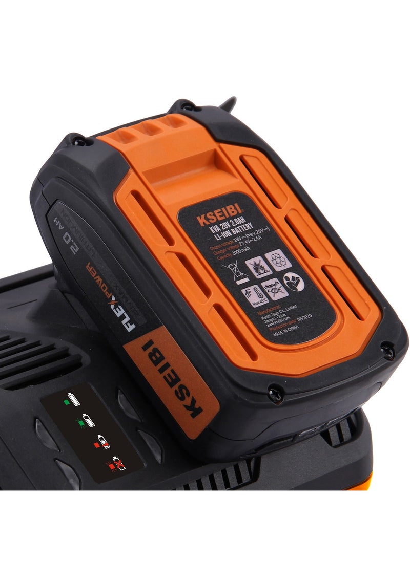 KSEIBI Rapid Charger Compatible with Kseibi 20V Max Lithium Battery, Fast Charging Matching Original 20V Max Batteries, Charge Batteries for Cordless Power Tools Like Drills, Impact Drivers, Saws & Sanders.  - Image 5