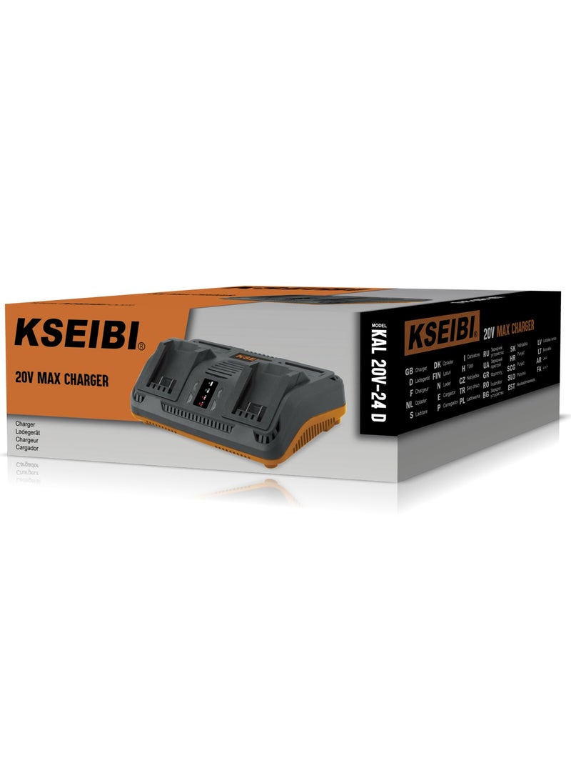 Rapid Charger Compatible with Kseibi 20V Max Lithium Battery, Fast Charging Matching Original 20V Max Batteries, Charge Batteries for Cordless Power Tools Like Drills, Impact Drivers, Saws & Sanders. - pzsku/ZE3515F8398849FD61B04Z/45/_/1717237605/3fa5e3d8-e4f8-4726-8863-b521cd875ff3