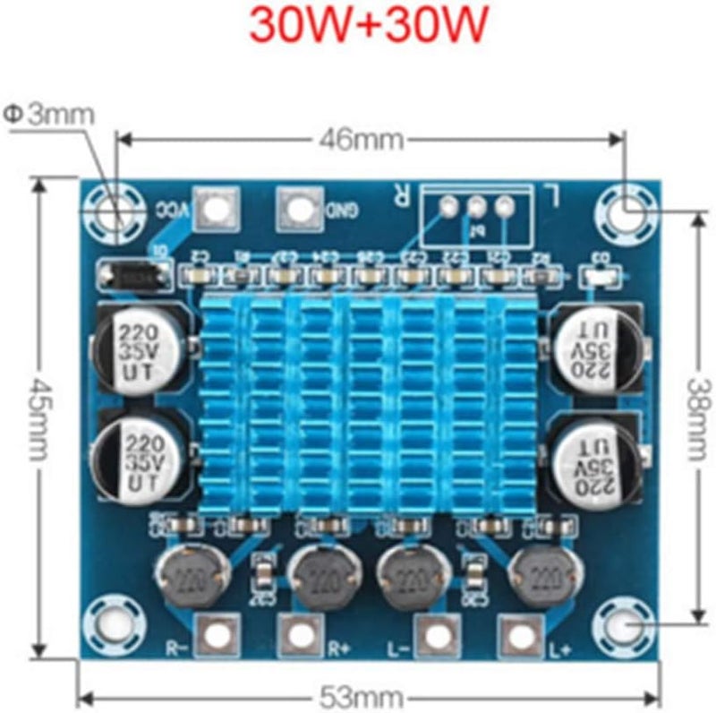 klarako TPA3110 30W + 30W DC 2 Digital Stereo Audio Amplifier Board - Image 5