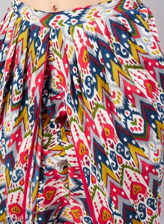 Winered  Women Multicolor Printed Cotton Kurta Dhoti Pant Set for Women | Best Price UAE