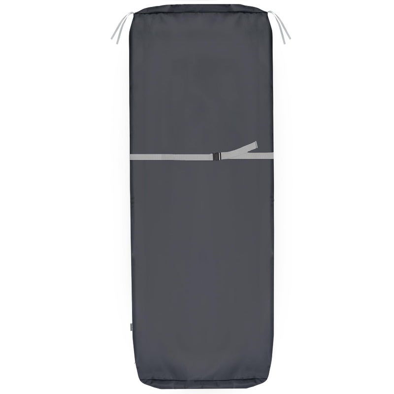 NettyPro Outdoor Patio Lounge Chair Cushion Covers with Zipper and Tie  Water Repellent UV Resistant  80 x 26 x 3 Inch  Replacement Cover Only  Grey - Image 1