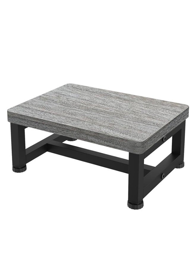 كراسي خطوات للكبار والأطفال، كرسي خطوة واحد، متين، كرسي خطوة بجانب السرير للمطبخ/الحمام/بجانب السرير (رمادي) - Image 1