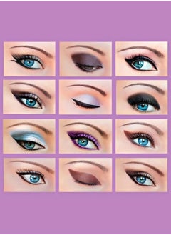 SYOSI Eyeliner Template Sticker, Eyeliner Stencil Stickers, 4 Kinds of Eyeliner Eyeshadow Makeup Template, Fox Eyeliner Template Artifact, Lazy Helper Card, Beginner Quick Eye Makeup Props (Purple,12 pcs)  - Image 5