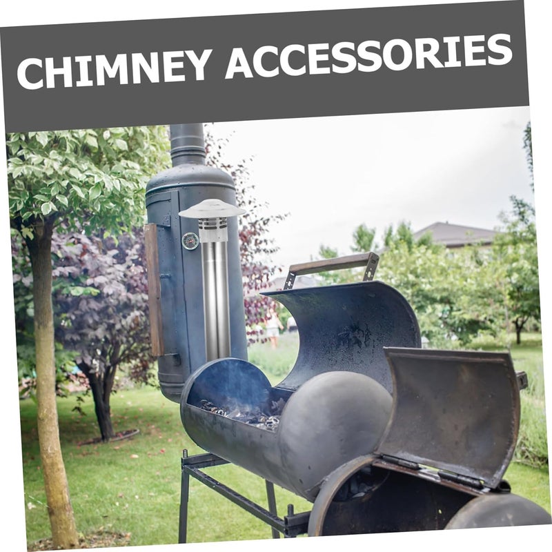 VOSAREA Stainless Steel Rain Chimney Cover for Fireplace Chimney Round Cone Top Vent Cap with All-Weather Protection and Easy to Install Design - Image 3