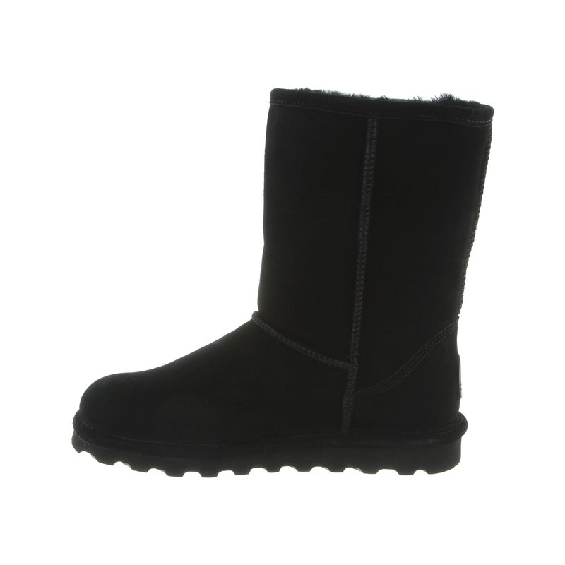 BEARPAW Women's Elle Short Black Size 10 | Classic Suede Pull On Fashion Boot | Cozy Winter Boots for Women - Image 4