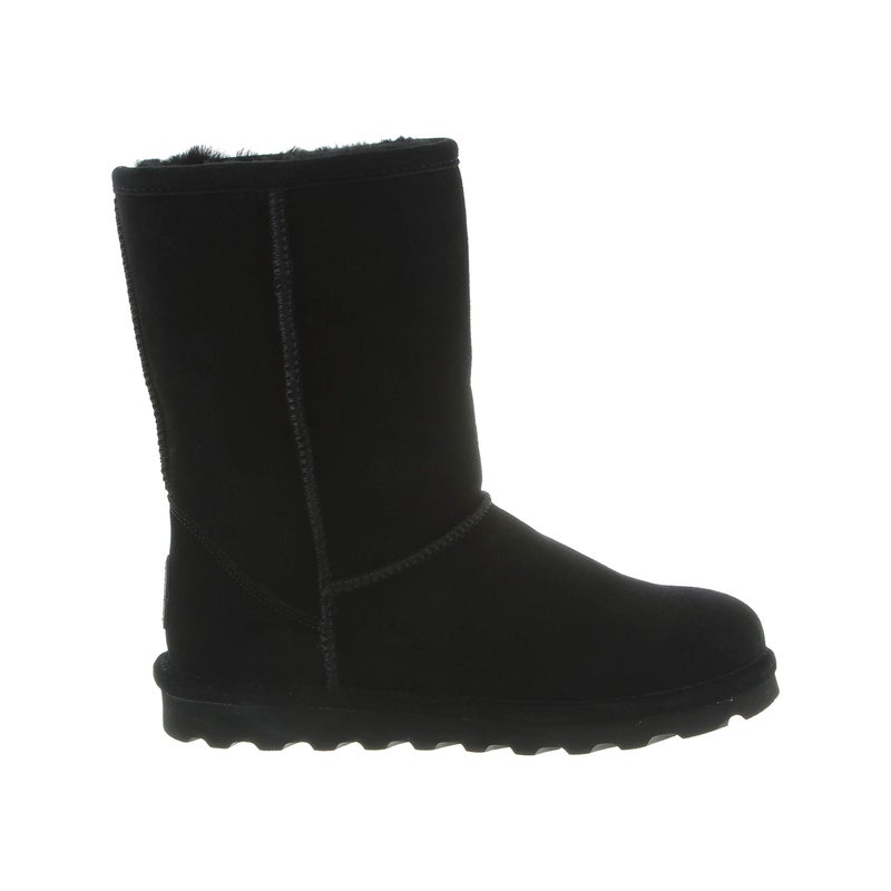 BEARPAW Women's Elle Short Black Size 10 | Classic Suede Pull On Fashion Boot | Cozy Winter Boots for Women - Image 3