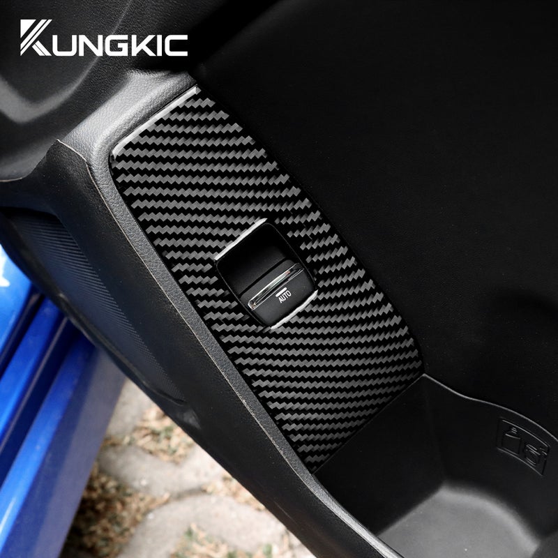 Real Soft Carbon Fiber Sticker For Subaru BRZ Toyota GR86 2021 2022 2023 2024 LHD RHD Car Door Window Button Panel Interior - Image 3