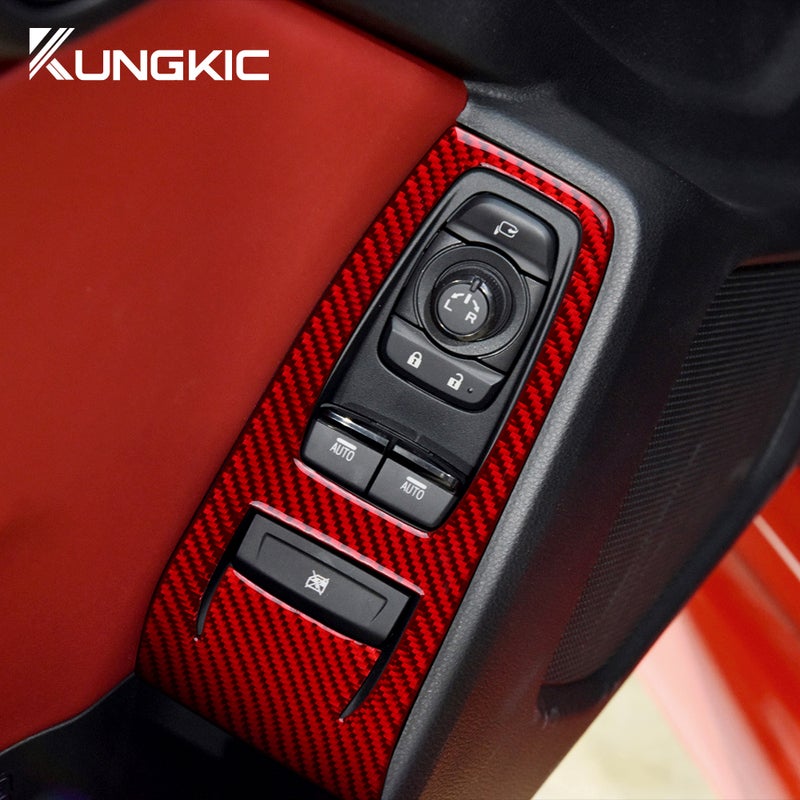 Real Soft Carbon Fiber Sticker For Subaru BRZ Toyota GR86 2021 2022 2023 2024 LHD RHD Car Door Window Button Panel Interior - Image 2