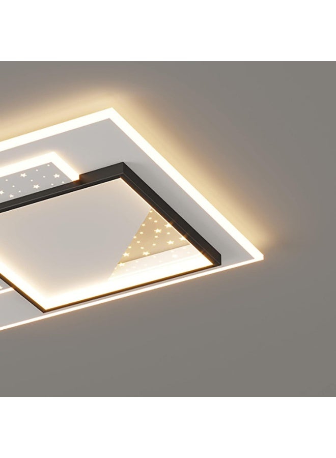 Modern LED Ceiling Light Fixture – Three-Color Dimmable Star Design Lamp for Bedroom, Living Room & Home Décor | Stylish Square Modern Lighting with 50W Brightness for 15–20㎡ Spaces - Image 5