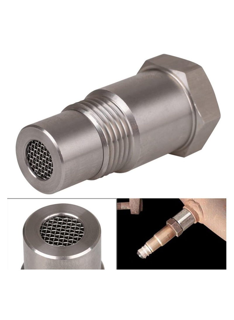 Generic 2 قطعة M18 x 1.5 مستشعرات أكسجين السيارة O2 محول قابس واقي من الفولاذ المقاوم للصدأ محول مزيل ضوء المحرك مع فلتر  - Image 3