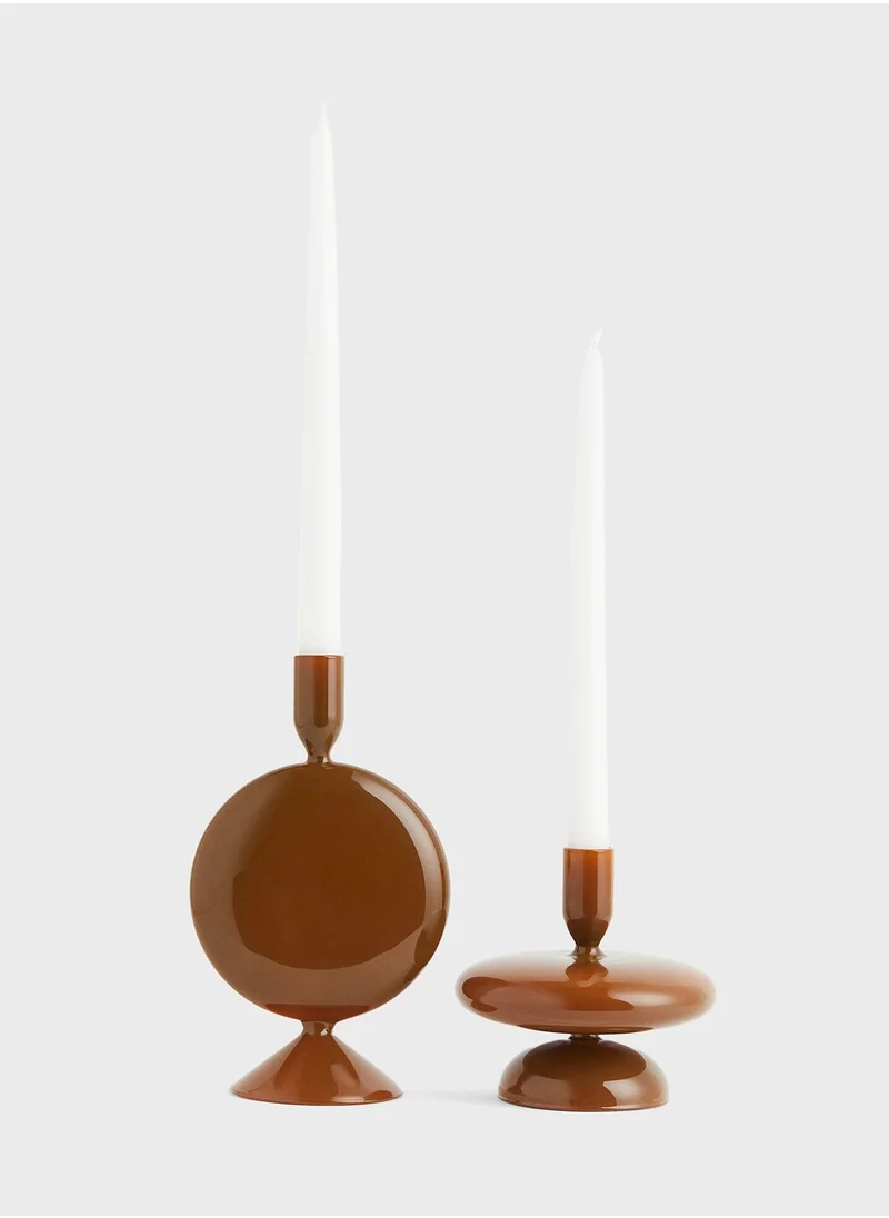H&M Glass Candlestick