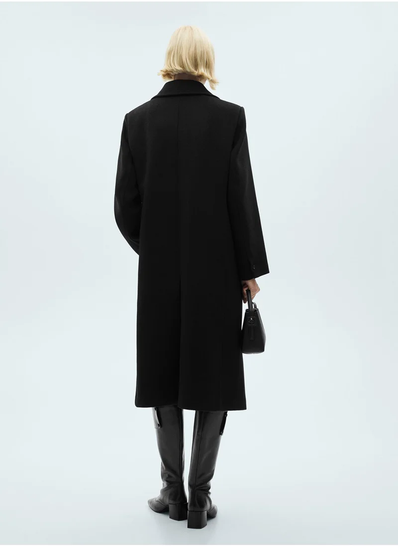 MANGO Lapels Wool Coat