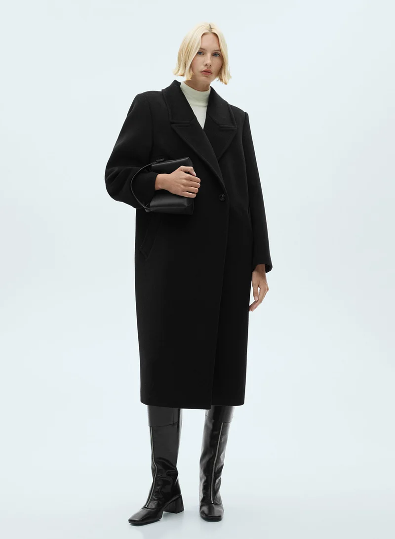 MANGO Lapels Wool Coat