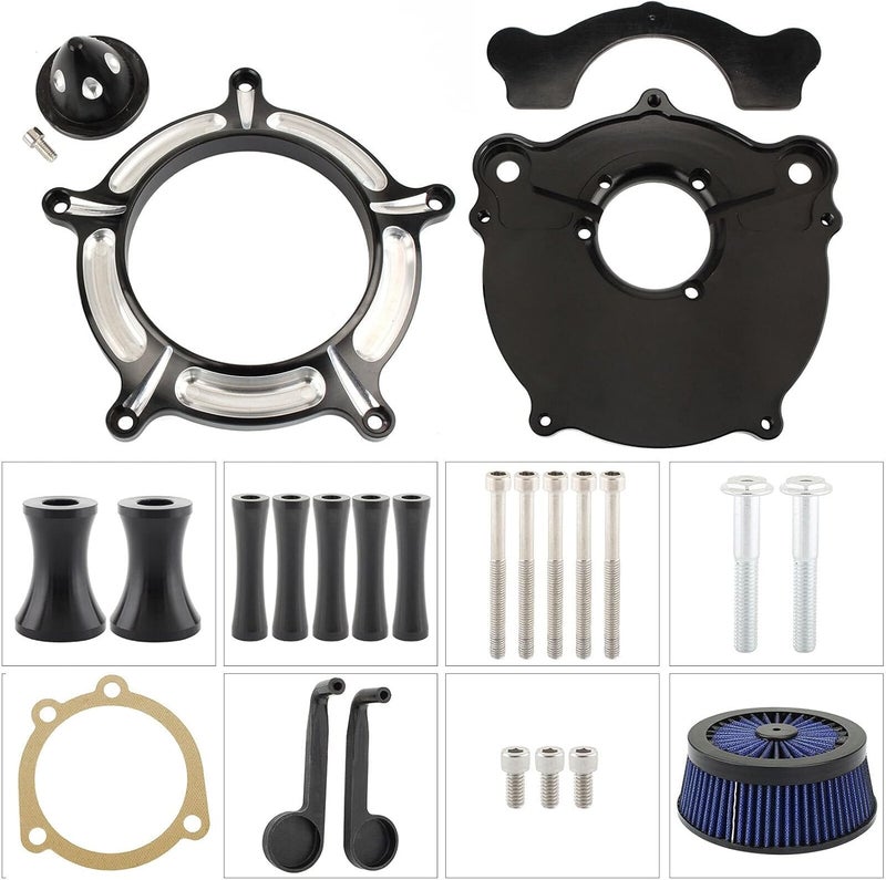 QASULER Turbine Spike Air Filter for Harley Motorcycles - Image 2