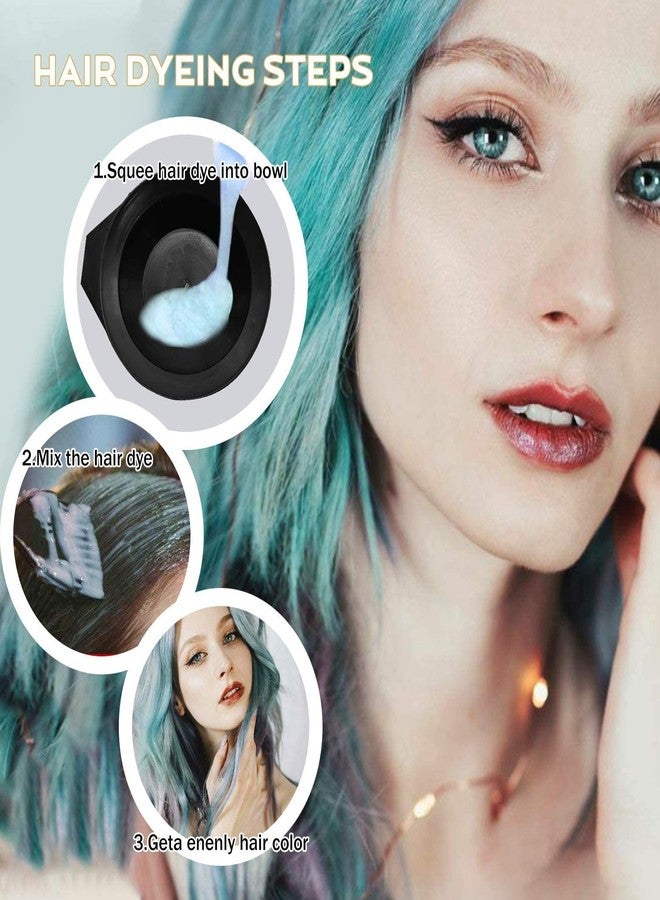 E-DUNIA Reusable Hair Colour Mixing Bowl and 3 Dye Brush Hair, Reusable Shower Cap and Styling Comb Colouring Kit (Black) - 6 PC - Image 5