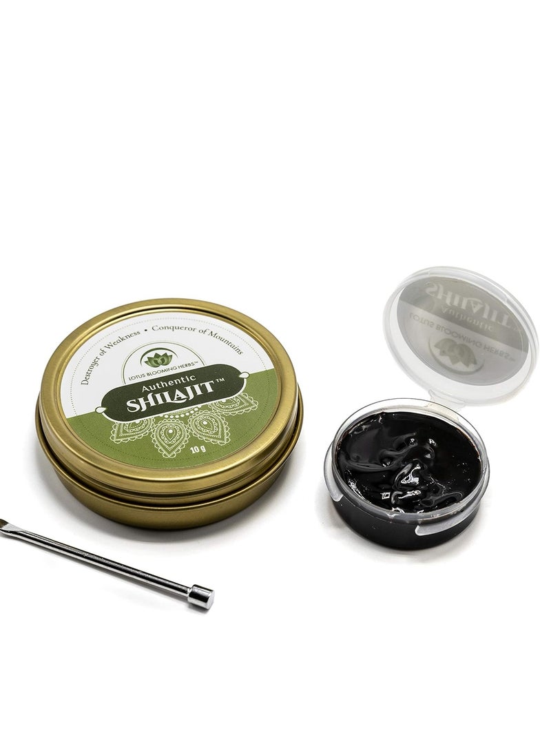 Lotus Blooming Herbs Authentic Shilajit Supports Healthy Energy, Stamina & Strength 10 Grams 100 Servings  - Image 2