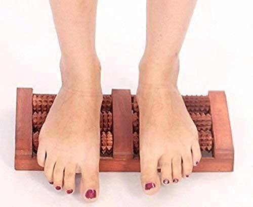 BANCROFT Wooden Foot Massager, 6 Roller Manual Massage Tool for Pain Relief, Stress Relief & Acupressure, Back, Neck, Shoulders & Legs - Image 2