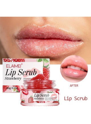 Lip Scrub，Exfoliator & Moisturizer for Chapped, Dry and Flaky Lips，Lip Moisturizer，Strawberry （20g） - pzsku/ZE351E0923FD26C1B3484Z/45/1742982514/0e3bbabb-8bad-46ca-b85a-b6f5c2fdf074