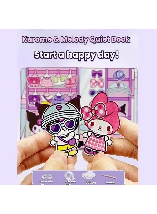 Kurome and Melody Quiet Book No Cut Hassle Free DIY Toy Spark Endless Fun and Creativity for Kids - Image 4