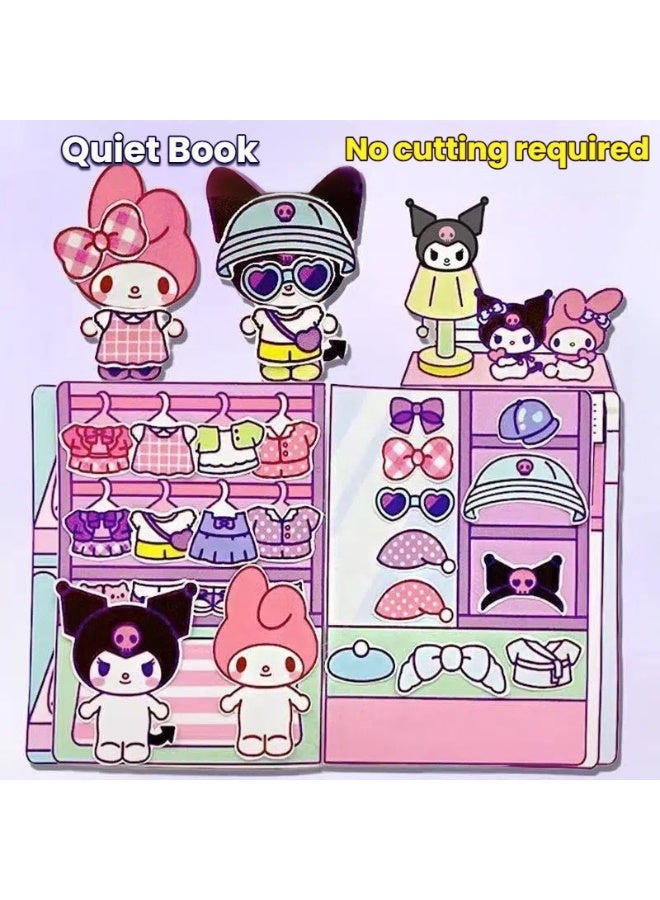 Kurome and Melody Quiet Book No Cut Hassle Free DIY Toy Spark Endless Fun and Creativity for Kids - Image 3