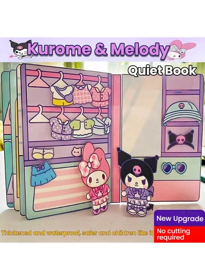 Kurome and Melody Quiet Book No Cut Hassle Free DIY Toy Spark Endless Fun and Creativity for Kids - Image 2