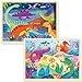 MoinKidz Wooden Puzzles for Kids Ages 35 2 Pack 24 Piece Puzzle for 3 Year Old Little Mermaid and Dinosaur Preschool Toddler Puzzles with Picture Underneath - Image 2