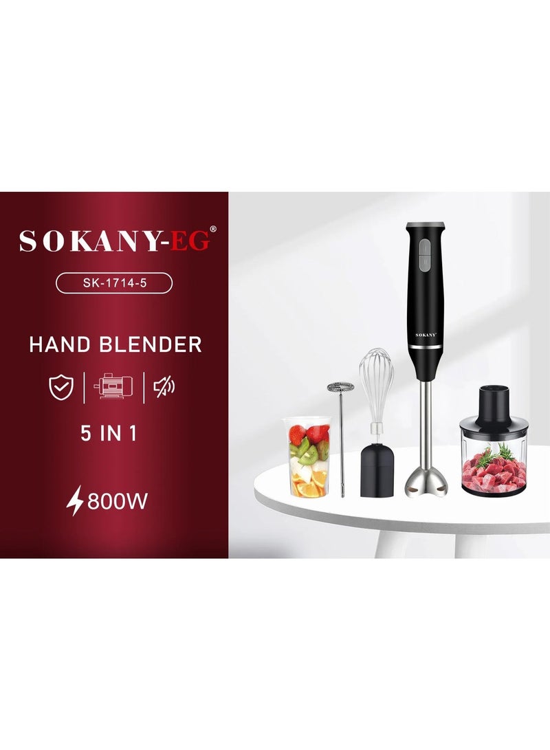 sokany SK-1714-5 Sokany 5-in-1 Hand Blender - 800W - Image 3