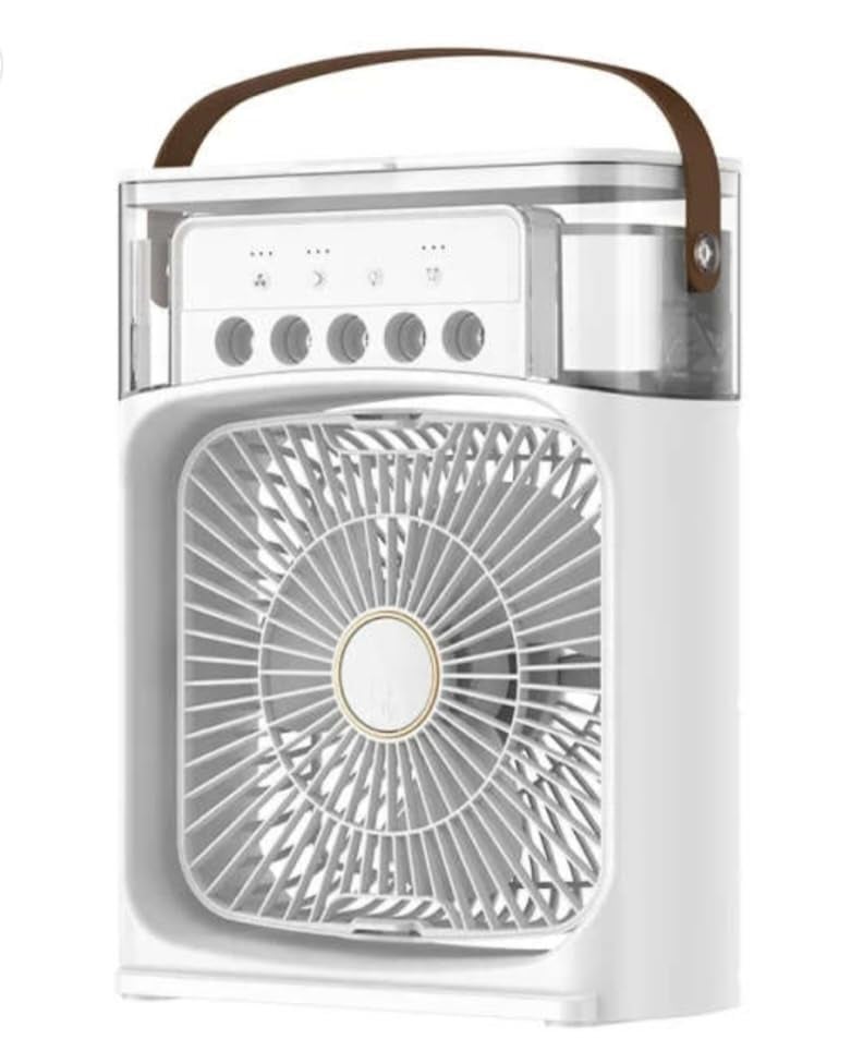 JRS TRADERS JRS portable table top air conditioner kitchen fans for home cooking emergency light with duet mini powerful personal table cooling mini air cooler for room cooling - Image 1