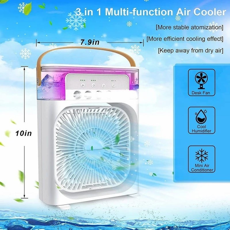 JRS TRADERS JRS portable table top air conditioner kitchen fans for home cooking emergency light with duet mini powerful personal table cooling mini air cooler for room cooling - Image 4
