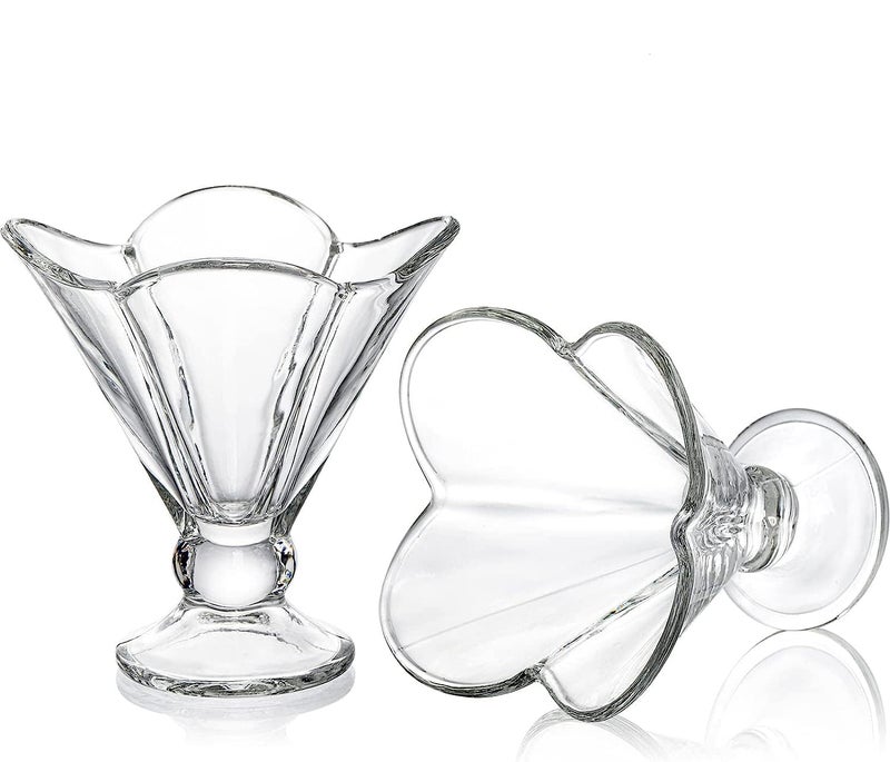 TIENER Ice Cream Glasses Cups 160 Ml Dishes for Desserts, Milkshake,Fruit and Pudding Glass Serving Bowls, Perfect for Home, Restaurants and Parties Dishwasher Safe (Irish Dessert Cup 6) - Image 4