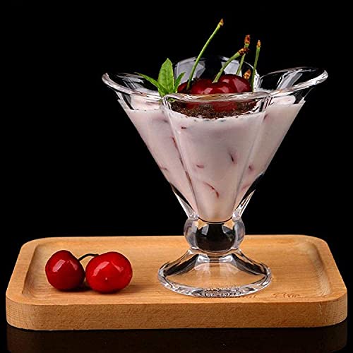 TIENER Ice Cream Glasses Cups 160 Ml Dishes for Desserts, Milkshake,Fruit and Pudding Glass Serving Bowls, Perfect for Home, Restaurants and Parties Dishwasher Safe (Irish Dessert Cup 6) - Image 3