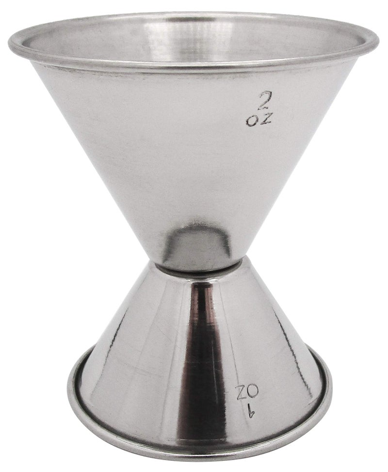 Hudson  Lane Stainless Steel Cocktail Barware Double Measuring Jigger 1 oz x 2 oz