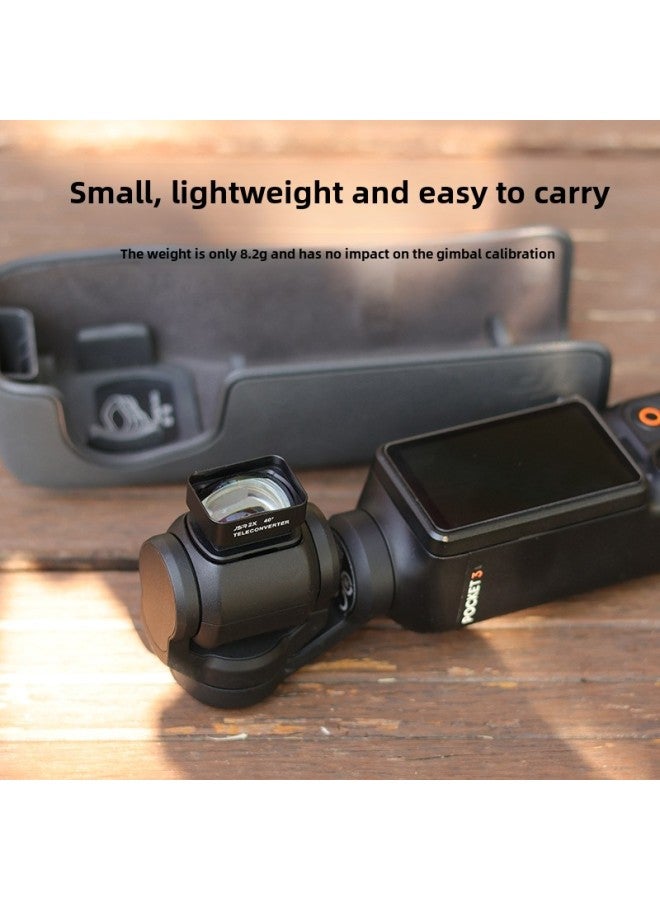 Applicable To Osmo Pocket3 Macro Increasing Distance Magnetic Microscope Lens Professional Photography Filter Accessories-Color:120 Degree Widening + Super Macro 12.5x + Movie Lens - Image 4