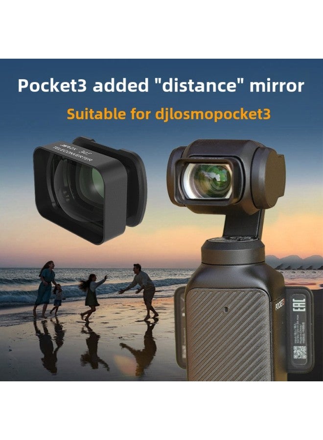 Applicable To Osmo Pocket3 Macro Increasing Distance Magnetic Microscope Lens Professional Photography Filter Accessories-Color:120 Degree Widening + Super Macro 12.5x + Movie Lens - Image 2