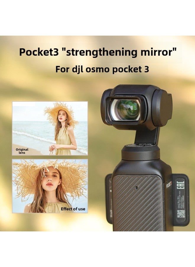 Applicable To Osmo Pocket3 Macro Increasing Distance Magnetic Microscope Lens Professional Photography Filter Accessories-Color:120 Degree Widening + Super Macro 12.5x + Movie Lens - Image 3