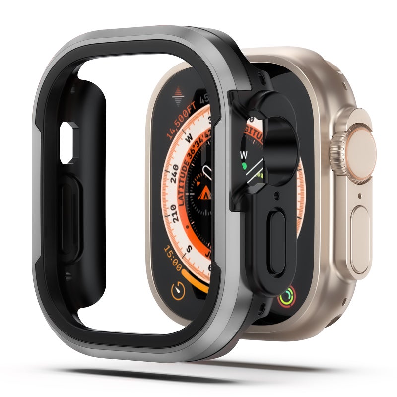 Suitable For Apple Watch 46Mm Watch Case Ultra Metal Anti-Fall Case S8 Watch Protective Case Waterproof - Image 1