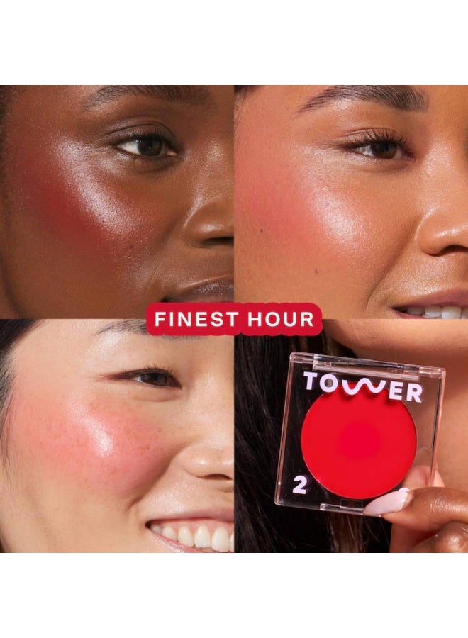 TOWER 28 BeachPlease Lip + Cheek Dewy Cream Blush 4.5ml-Finest Hour - Image 2