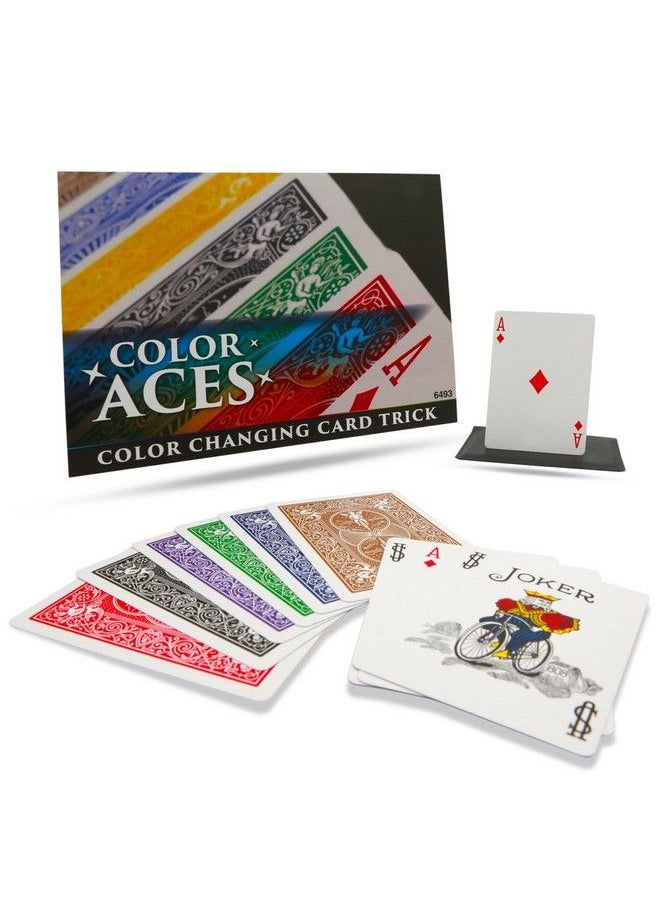 MAGIC MAKERS Color Aces The Ultimate Color Changing Card Trick  - Image 5