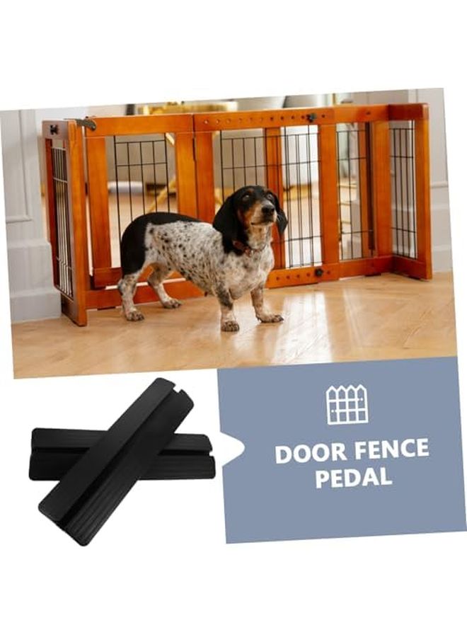 Mikinona 2 Pack Black Gate Support Feet for Safety Gates Pet Enclosures Stairs Doorways - Image 4