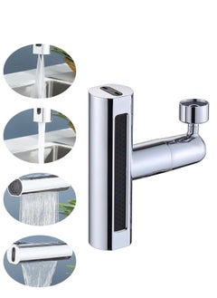 Plan A Bathroom Faucet Attachment, Swivel Aerator 4 in 1 Multifunctional Water Saving Faucet Aerator, Kitchen Faucet Swivel Saving Faucet  - Image 1