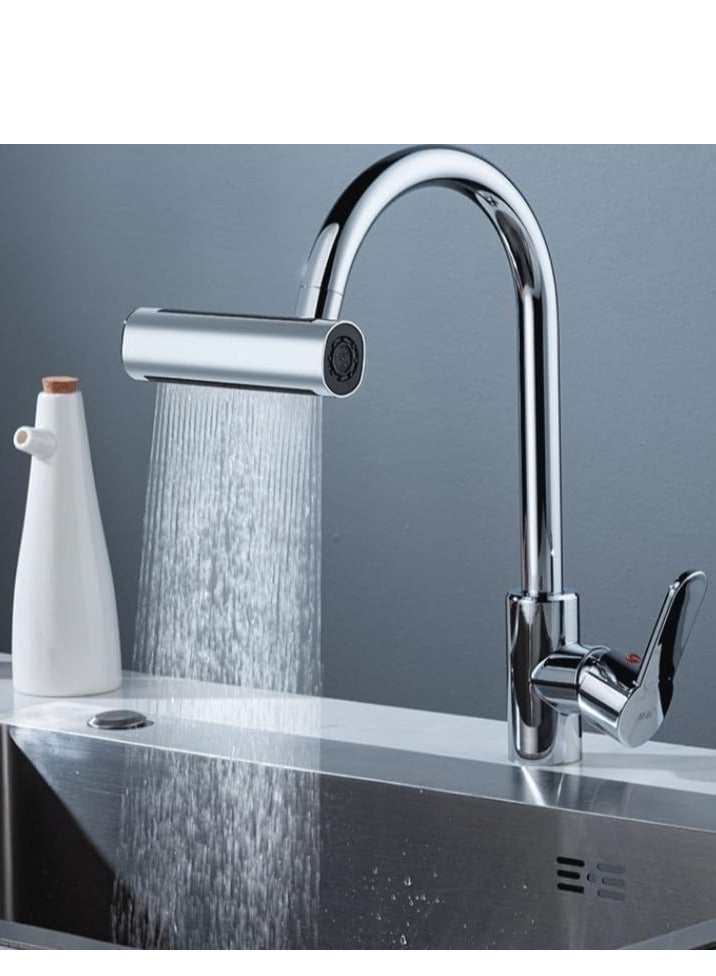 Plan A Bathroom Faucet Attachment, Swivel Aerator 4 in 1 Multifunctional Water Saving Faucet Aerator, Kitchen Faucet Swivel Saving Faucet - Image 5