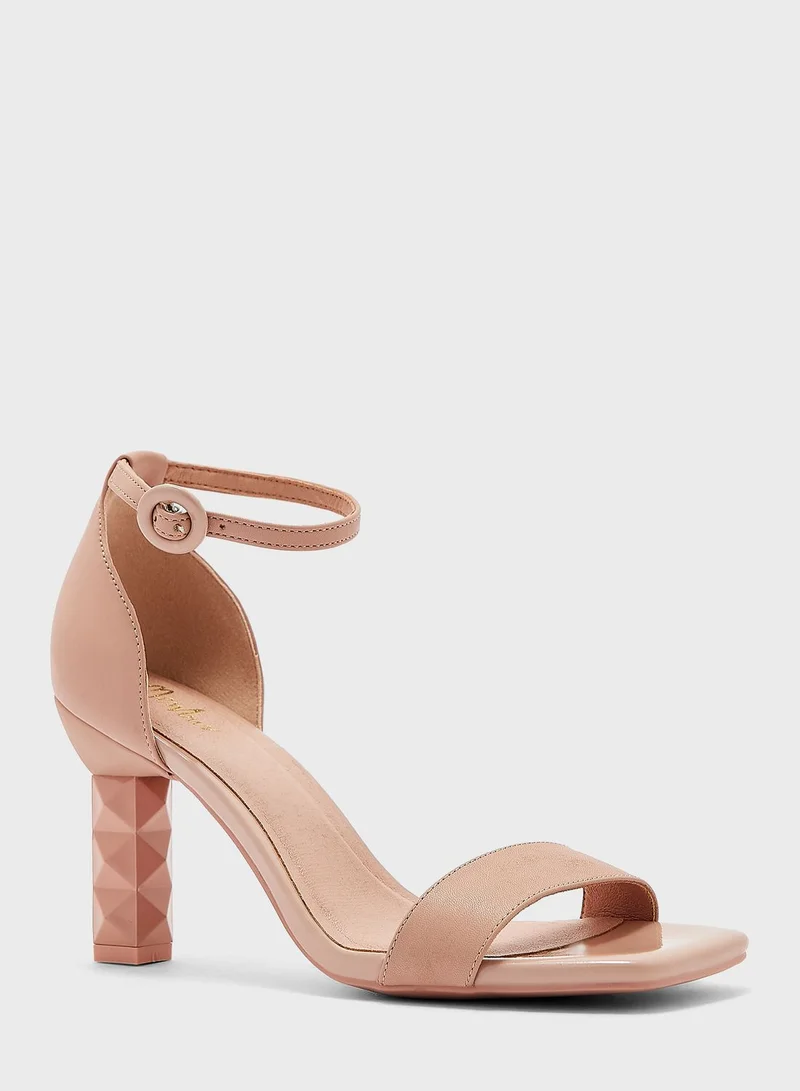منبور Ankle Straps High Heel Sandals