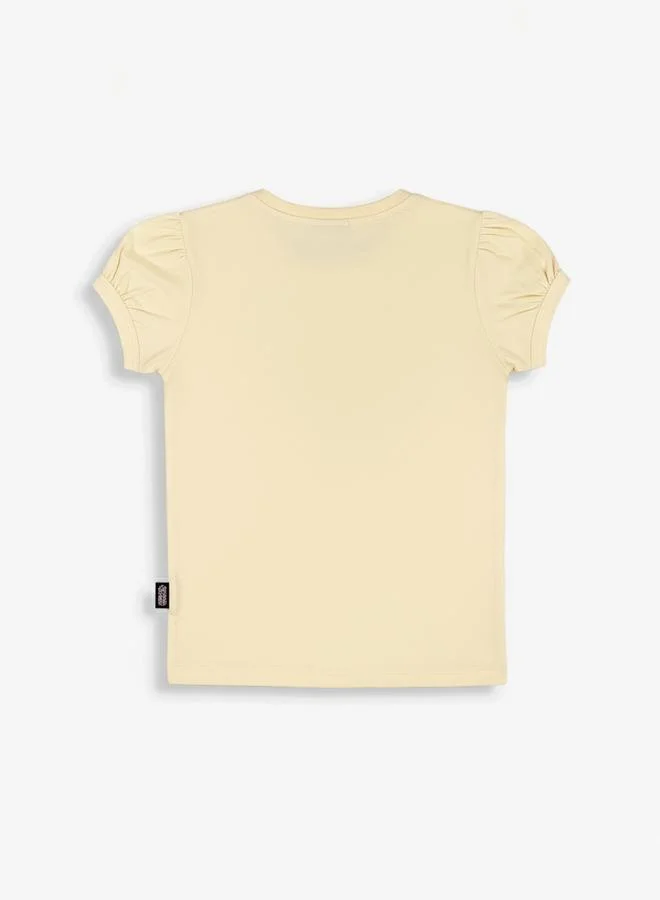 Looney Tunes Graphic Print Round Neck Fashion T-shirt