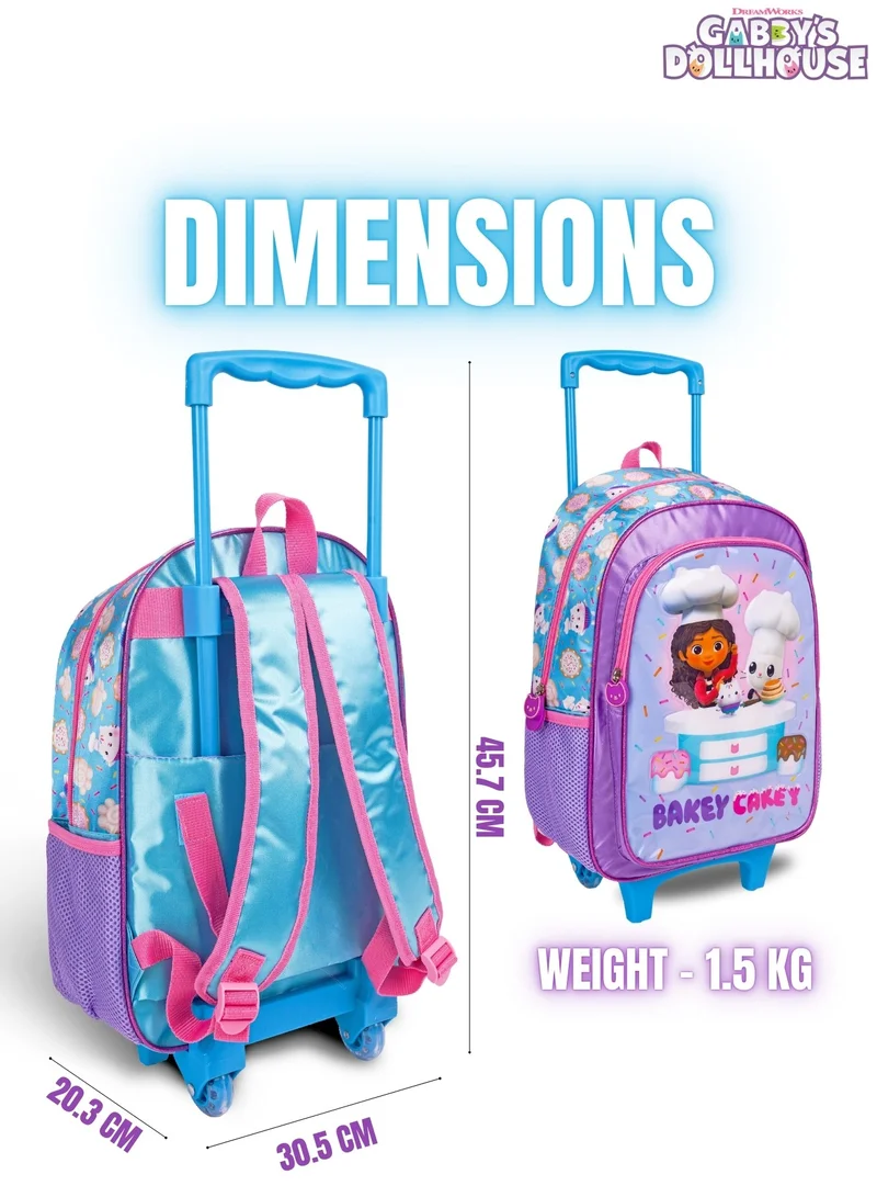 يونيفرسال 5-in-1 Trolley School Bag Set - Ergonomic Backpack, Water Bottle, Lunch Box, Insulated Bag &amp; Pencil Case, Lightweight &amp; Durable, for Girls 6+, Perfect for School &amp; Travel