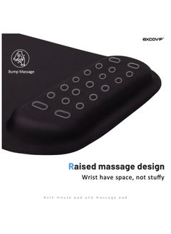 excovip Gel Mouse Pad Wrist Rest Memory-Foam Ergonomic Mousepad,Soft And Comfortable Mouse Pads For Gaming, Computer, Laptop, MacBook, Home & Office,Black 9391  - Image 4